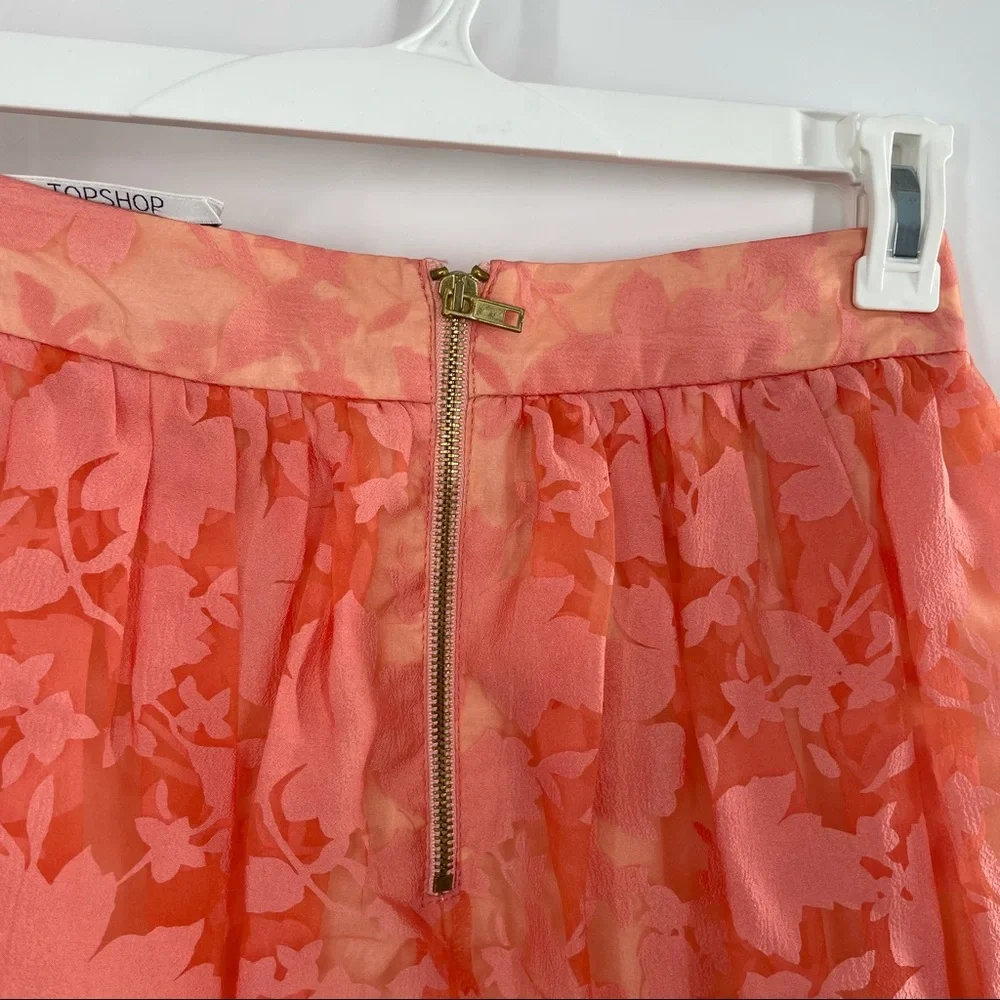Topshop Peach Skirt 4